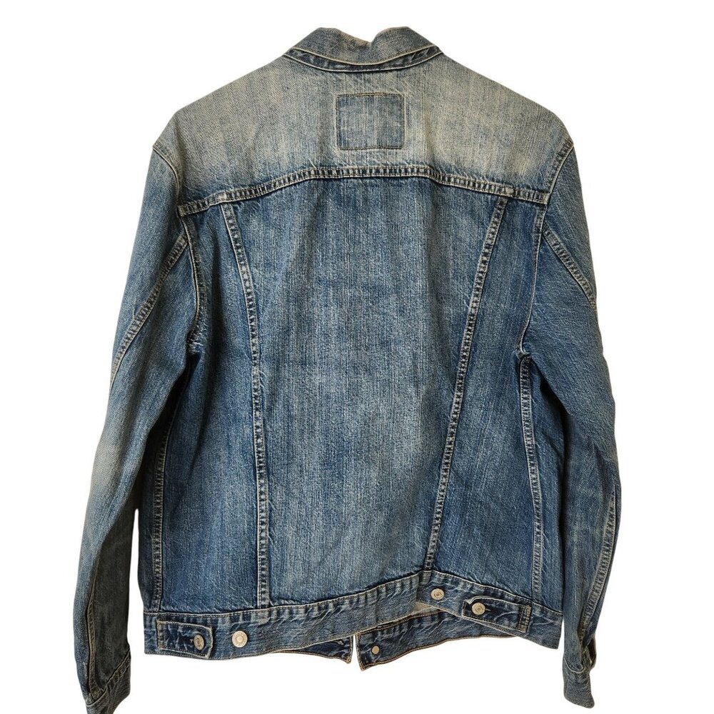 Retro Levi's Strauss Blue Denim Jacket CA00342 Trucker Casual Unisex Large - Picture 2 of 15